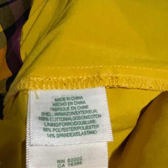 Purple yellow mixed coloured Skort - Picture 4 of 9